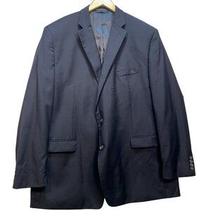 Lauren Ralph Lauren Men's Office Career Two Button Wool Blazer Size 50L Black